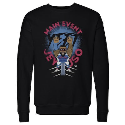 Men's 500 Level Black Jey Uso Big Shots Ropes Pullover Sweatshirt - DASH RACEGEAR image 1