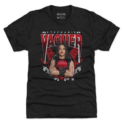 Men's 500 Level Heather Black Stephanie Vaquer Horns Tri-Blend T-Shirt - DASH RACEGEAR image 1