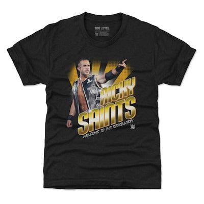 Youth 500 Level Heather Black Ricky Saints Flash T-Shirt - DASH RACEGEAR image 1