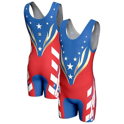 Men's ProSphere White/Red/Blue El Grande Americano Heritage In-Ring Singlet - DASH RACEGEAR image 1