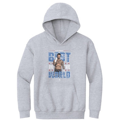 Youth 500 Level Gray CM Punk Gritty Hoodie - DASH RACEGEAR image 1