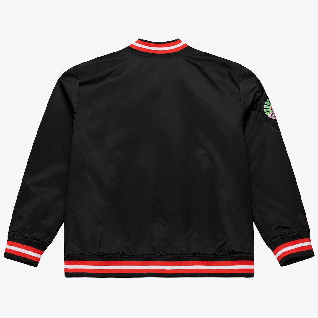 Men's Mitchell & Ness Black SummerSlam 2026 Lightweight Full-Snap Satin Jacket - DASH RACEGEAR image 2