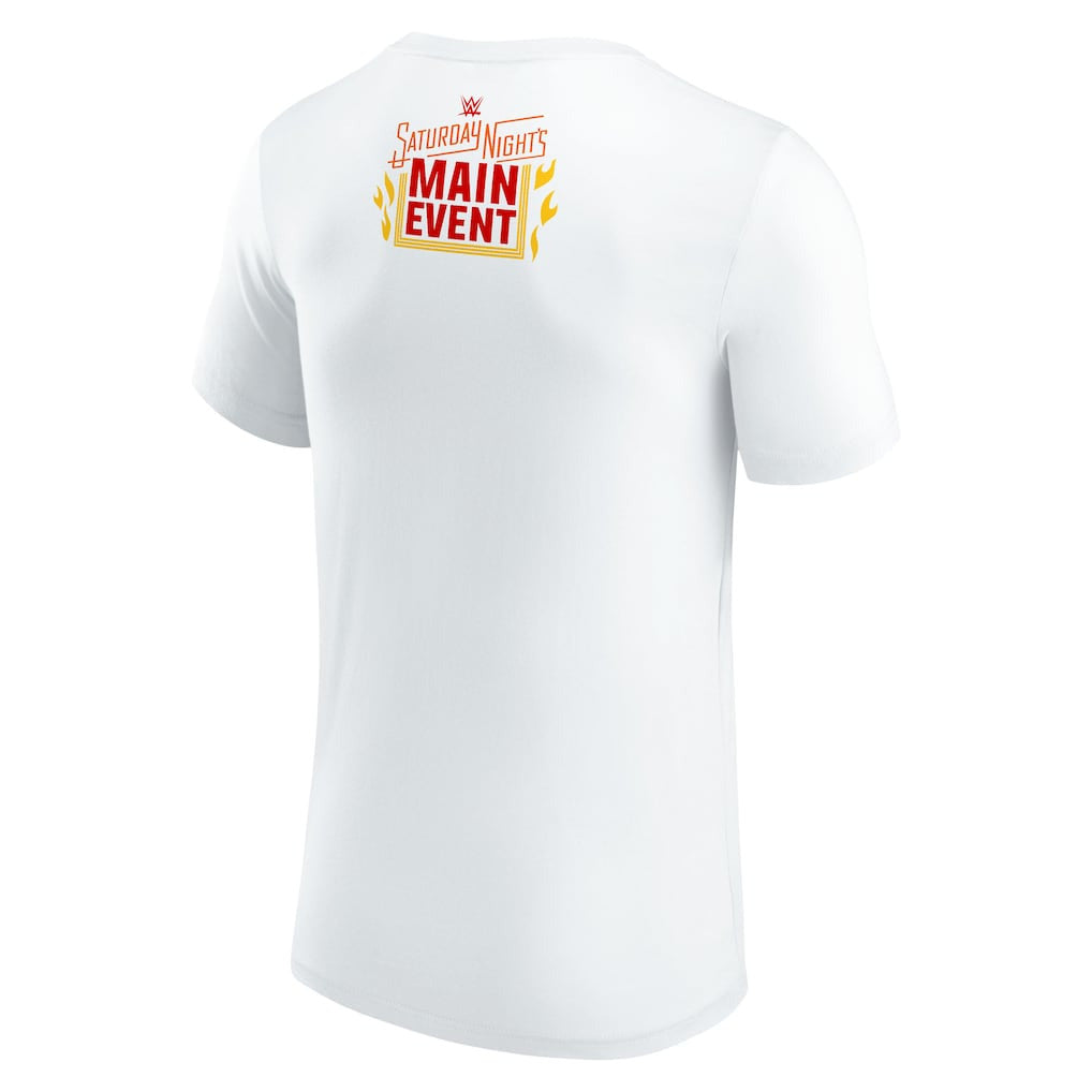 Men's White Alundra Blayze Saturday Night's Main Event T-Shirt - DASH RACEGEAR image 3