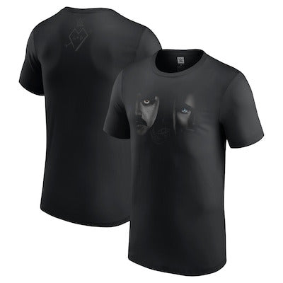 Men's Black Dominik Mysterio & Liv Morgan Half Face T-Shirt - DASH RACEGEAR image 1