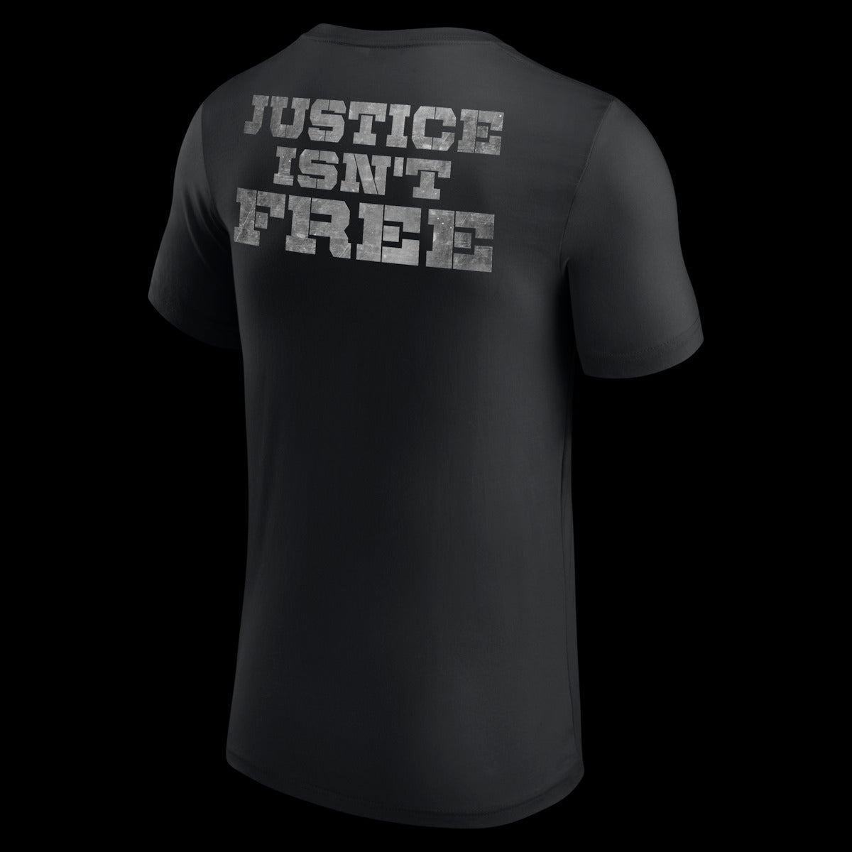 Men's Black The Shield Justice Isn't Free Retro T-Shirt