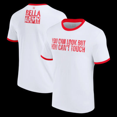 Men's White/Red The Bellas You Can Look But You Can't Touch Ringer T-Shirt - DASH RACEGEAR image 1