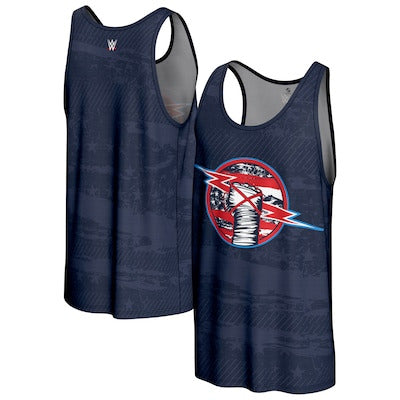 Men's ProSphere Navy CM Punk Americana Tank Top - DASH RACEGEAR image 1