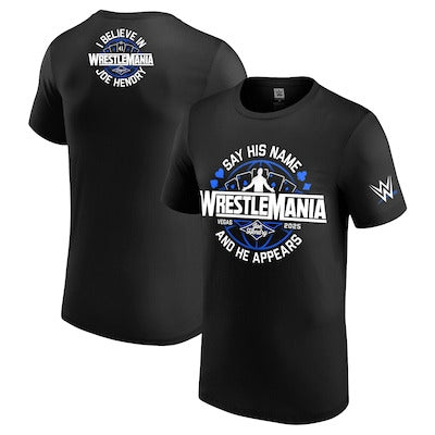 Men's Black Joe Hendry WrestleMania 41 Logo T-Shirt - DASH RACEGEAR image 1