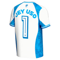 Men's ProSphere Blue/White Jey Uso Soccer Jersey - DASH RACEGEAR image 3