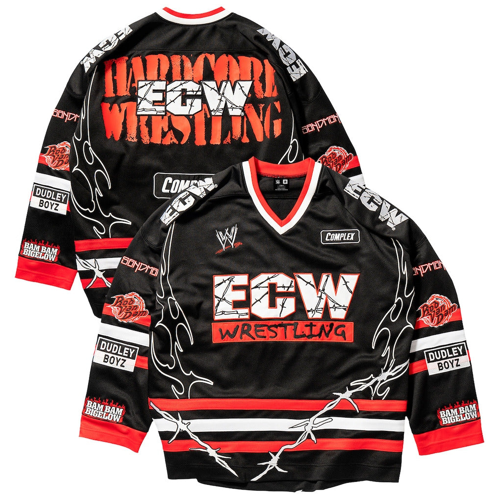 Unisex Complex x WWE Black ECW Hardcore Hockey Jersey - DASH RACEGEAR image 1