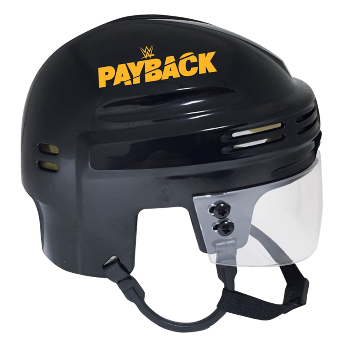 2023 WWE Payback Sportstar Black Hockey Mini Helmet