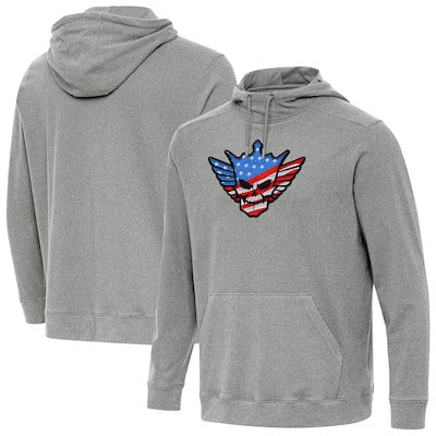 Men's Antigua Heather Charcoal Cody Rhodes Cloud Hoodie - DASH RACEGEAR image 1