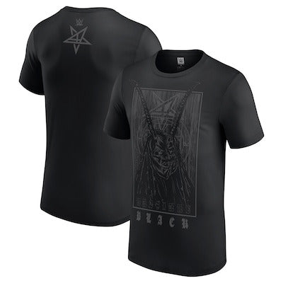Men's Black Aleister Black Mask T-Shirt - DASH RACEGEAR image 1