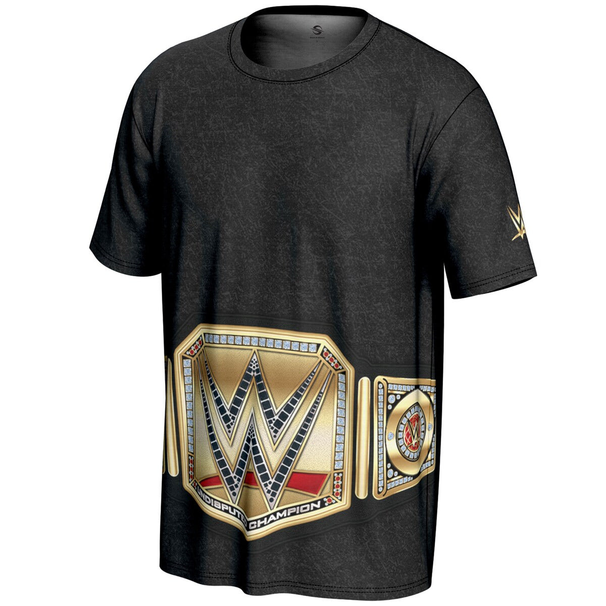 Men's ProSphere Black WWE Undisputed Championship Title Belt T-Shirt