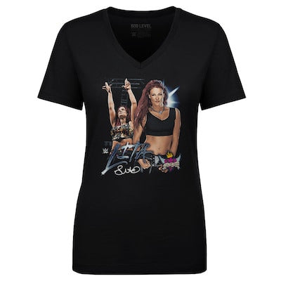 Women's 500 Level Black Lita 25th Anniversary Vintage V-Neck T-Shirt - DASH RACEGEAR image 1
