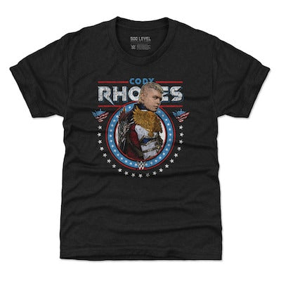 Youth 500 Level Heather Black Cody Rhodes Gritty T-Shirt - DASH RACEGEAR image 1
