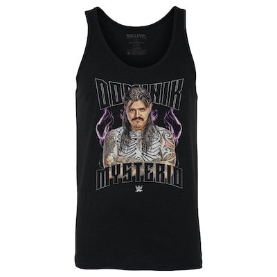 Men's 500 Level Black Dominik Mysterio Tank Top - DASH RACEGEAR image 1