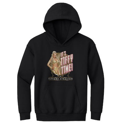 Youth 500 Level Black Tiffany Stratton It's Tiffy Time Hoodie - DASH RACEGEAR image 1