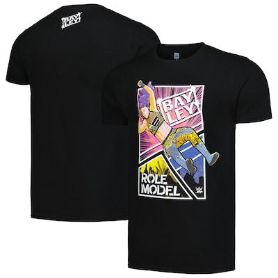 Men's Black Bayley Role Model Elbow Drop T-Shirt - DASH RACEGEAR image 1