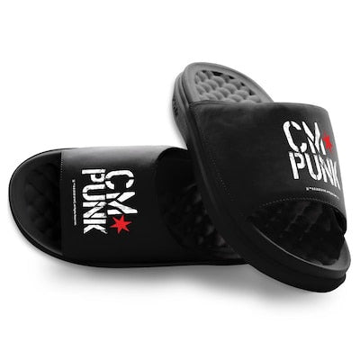 Youth ISlide CM Punk Stacked Logo Motive Slide Sandals - DASH RACEGEAR image 1