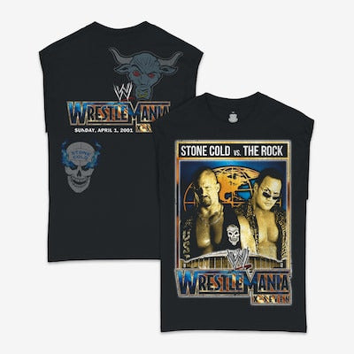 Men's Ripple Junction Black WrestleMania X-7 Vintage Muscle T-Shirt - DASH RACEGEAR image 1