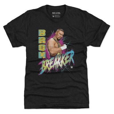 Men's 500 Level Heather Black Bron Breakker Grunge Tri-Blend T-Shirt - DASH RACEGEAR image 1