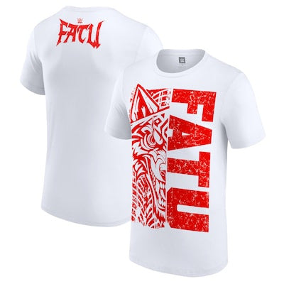 Men's White Jacob Fatu Split Wolf T-Shirt - DASH RACEGEAR image 1