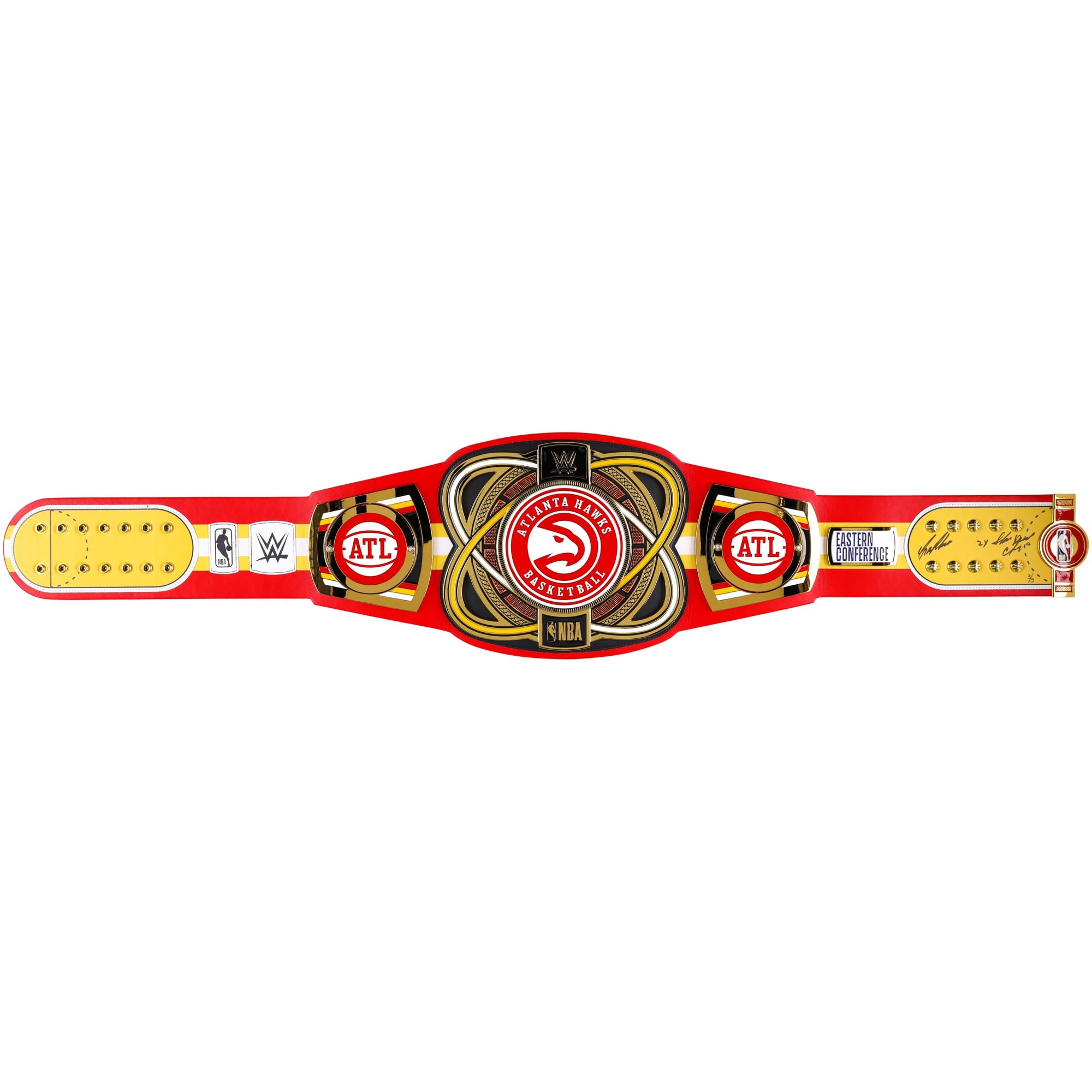 Dominique Wilkins Atlanta Hawks Autographed WWE Legacy Title Belt with "2X Slam Dunk Champ" Inscription - Limited…