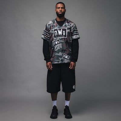 Men's WWE x Complex Camo nWo Football Jersey - DASH RACEGEAR image 1
