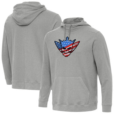 Men's Antigua Heather Gray Cody Rhodes Cloud Hoodie - DASH RACEGEAR image 1