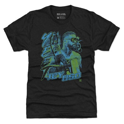 Men's 500 Level Black Jey Uso Tri-Blend T-Shirt - DASH RACEGEAR image 1