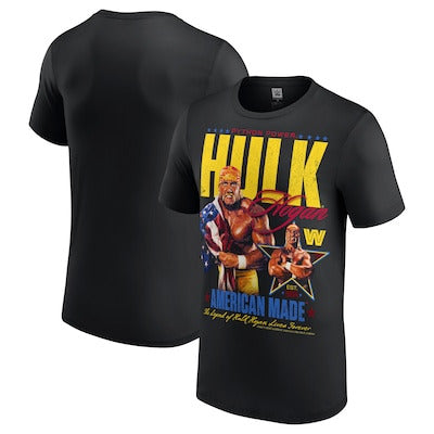 Men's Black Hulk Hogan American Made T-Shirt - DASH RACEGEAR image 1
