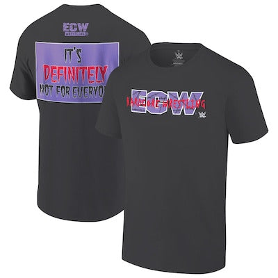 Men's Ripple Junction Black ECW It's Definitely Not For Everyone T-Shirt - DASH RACEGEAR image 1