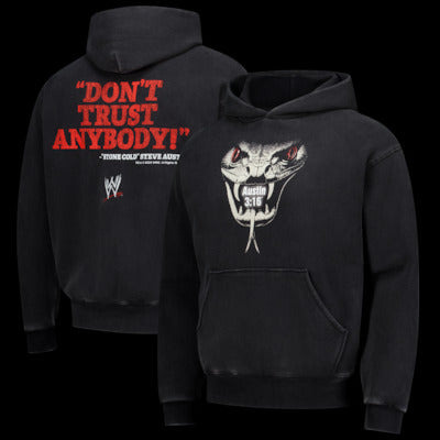 Men's Black "Stone Cold" Steve Austin Don't Trust Anybody Hoodie - DASH RACEGEAR image 1