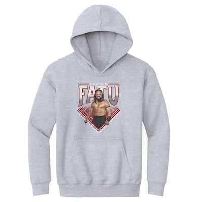Youth 500 Level Gray Jacob Fatu Superstar Name Hoodie - DASH RACEGEAR image 1