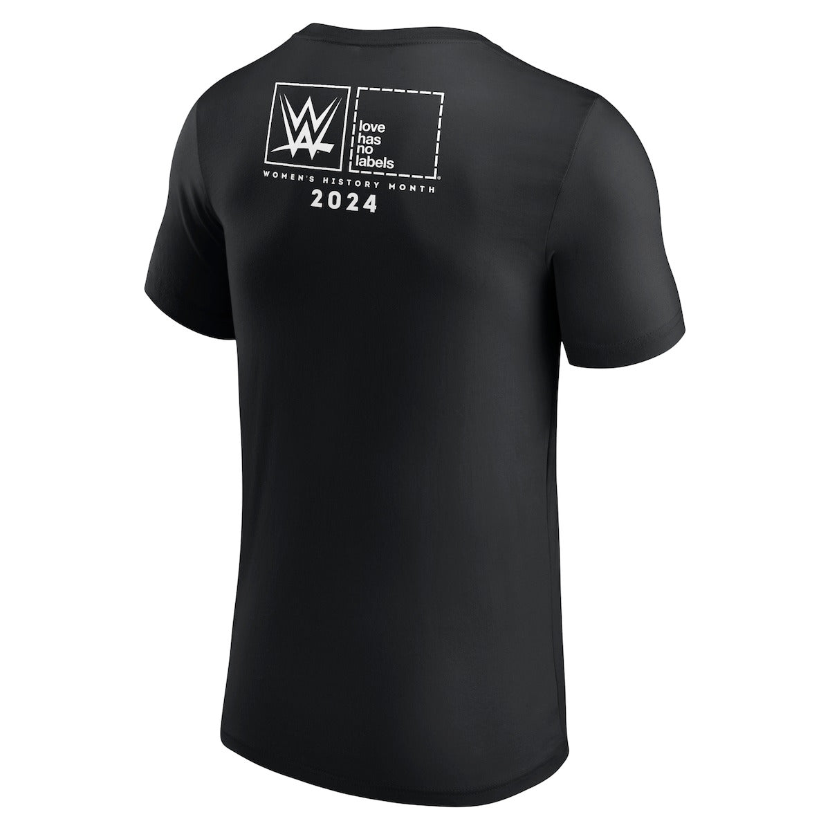 Men's Black WWE Together Women's History Month 2024 T-Shirt