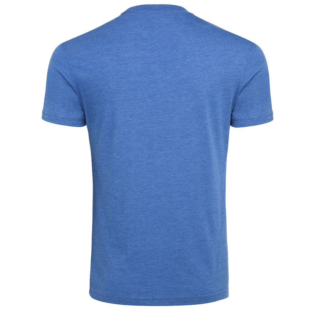 Men's Sportiqe Blue Monday Night RAW x Oklahoma City Thunder Tri-Blend T-Shirt - DASH RACEGEAR image 3