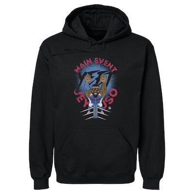 Men's 500 Level Black Jey Uso Big Shots Ropes Pullover Hoodie - DASH RACEGEAR image 1