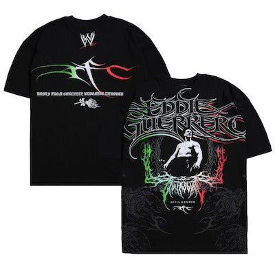 Men's Civil Regime Black Eddie Guerrero Lucha Rose Everyday Boxy T-Shirt - DASH RACEGEAR image 1