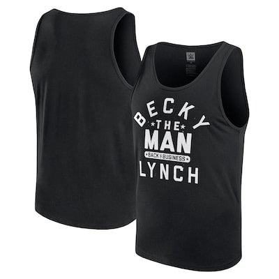 Men's Black Becky Lynch Back In Business Tank Top - DASH RACEGEAR image 1