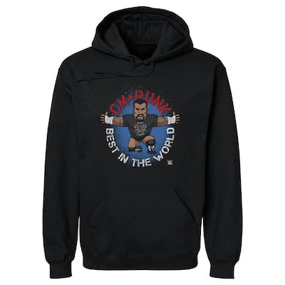 Men's 500 Level Black CM Punk Big Shots Pose Pullover Hoodie - DASH RACEGEAR image 1