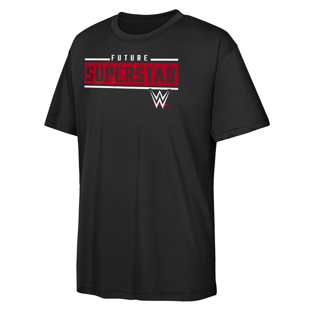 Youth Black WWE Amped Up T-Shirt - DASH RACEGEAR image 1