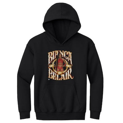 Youth 500 Level Black Bianca Belair Superstar Name Hoodie - DASH RACEGEAR image 1