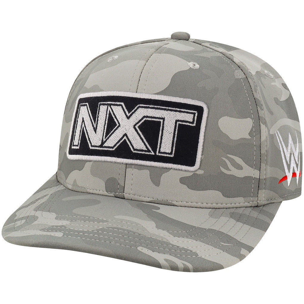 Men's Gray Camo NXT Patch Back 9 Adjustable Hat - DASH RACEGEAR image 1
