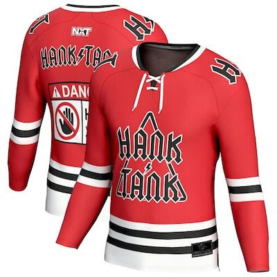 Youth ProSphere Red Hank & Tank Hockey Jersey - DASH RACEGEAR image 1