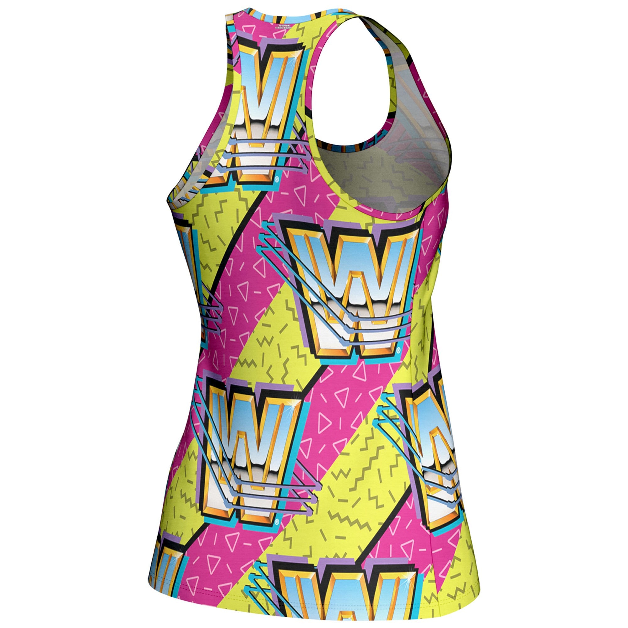 Women's ProSphere Pink WWE 90s Racerback Tank Top