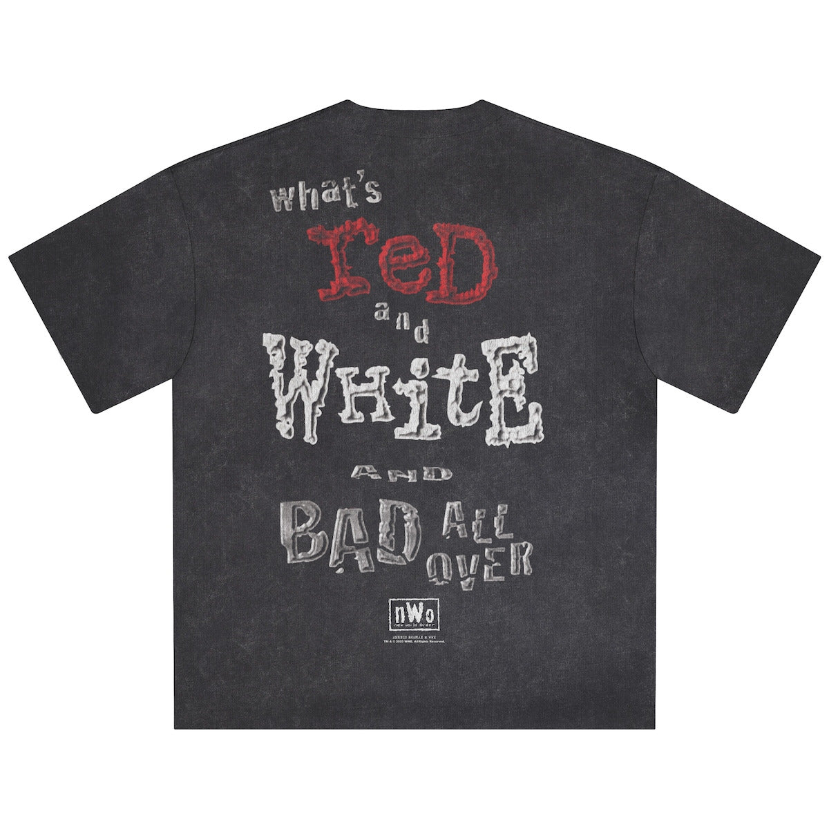 Men's Heather Black Dennis Rodman Bad All Over Snow Wash T-Shirt