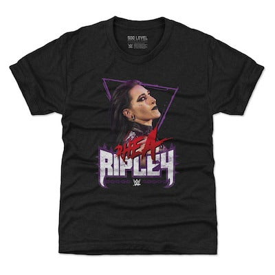 Youth 500 Level Heather Black Rhea Ripley Grunge T-Shirt - DASH RACEGEAR image 1