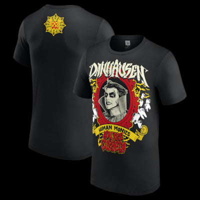 Men's Black Danhausen Human Monies Cursed T-Shirt - DASH RACEGEAR image 1