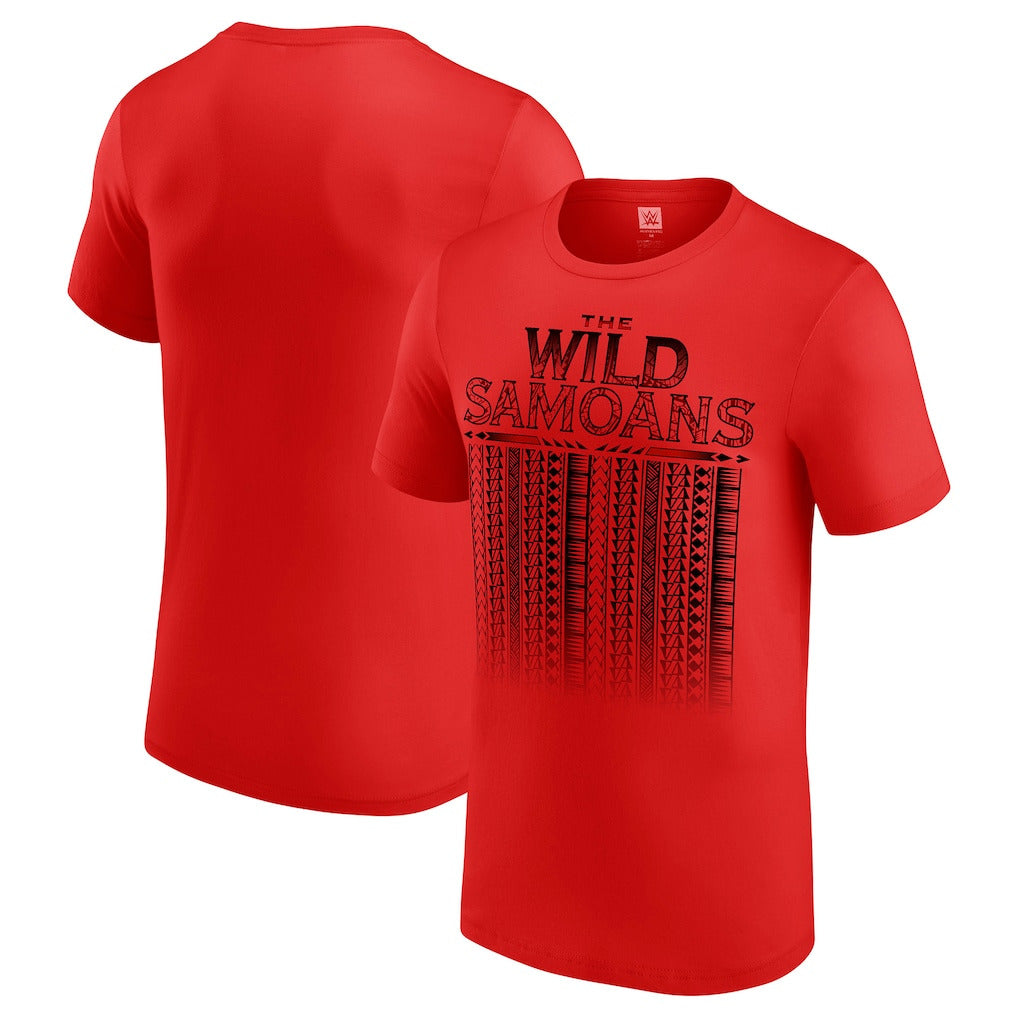 Men's Red The Wild Samoans Tribal T-Shirt - DASH RACEGEAR image 1